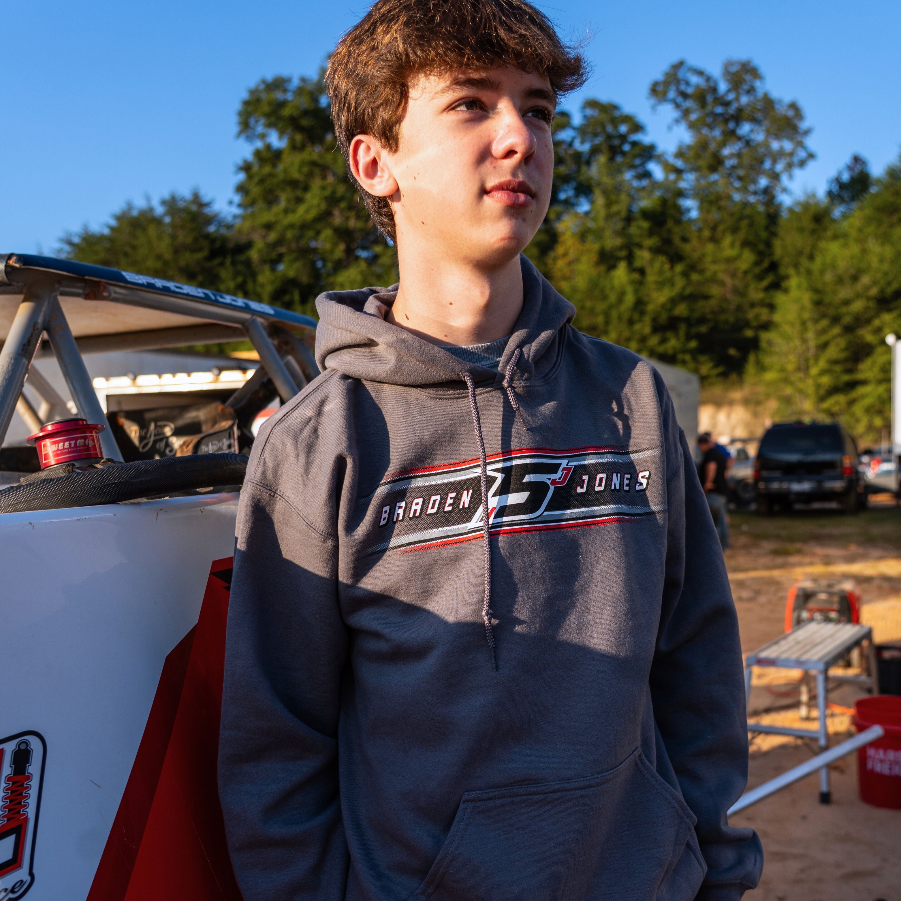 Dirt Late Model Rookie | Gray Hoodie